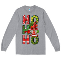 Heather Grey ho ho ho gnomes fa Long Sleeve Tee - FaDigitalArtStudio