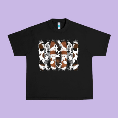 Cowhide Brushstrokes Urban Heavy Tee Designed By Ranaportraitstore
