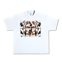 White cowhide brushstrokes Urban Heavy Tee - RanaPortraitStore