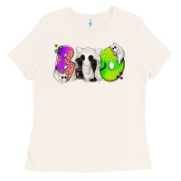 Bone Boo Ghost Cat Ladies Tee - texasbilliewilder
