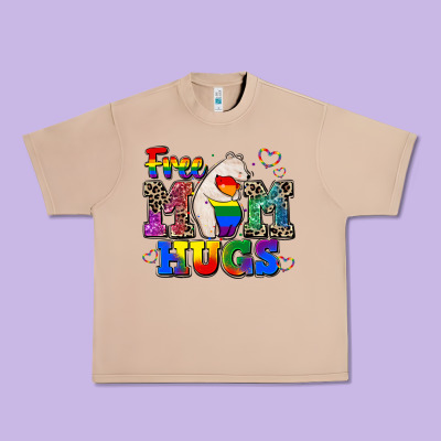 Pride Free Mom Hugs Urban Heavy Tee Designed By Cowgirlartshop