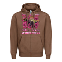 Chestnut just a girl who loves baby spinosaurus Zipper Hoodie - Artiststas