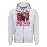 Just A Girl Who Loves Baby Spinosaurus Zipper Hoodie | Teevron