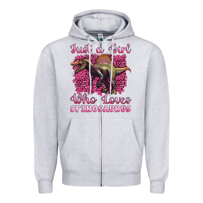 Just A Girl Who Loves Baby Spinosaurus Zipper Hoodie by Artiststas | Teevron