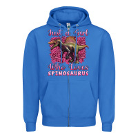 True Royal just a girl who loves baby spinosaurus Zipper Hoodie - Artiststas