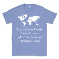 Colony Blue birthplace earth race human politics freedom religion love t shirt Classic Tee - longCreatives
