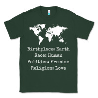 Sports Green birthplace earth race human politics freedom religion love t shirt Classic Tee - longCreatives