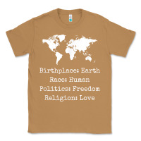 Toasted Coconut birthplace earth race human politics freedom religion love t shirt Classic Tee - longCreatives
