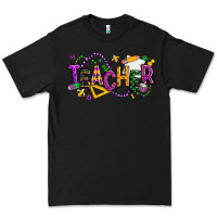 Black mardi gras teacher Premium Tee - texasbilliewilder
