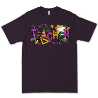 Plum mardi gras teacher Premium Tee - texasbilliewilder