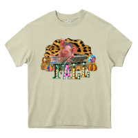 Mossy Fall Scene Pumpkin Watercolor Pig Wagon Serape Cheetah Heavy Core Tee - Bettercallsaul