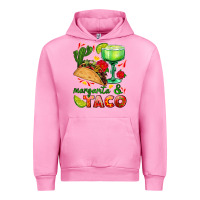 Fuchsia Pink margarita and taco Urban Hoodie - AdoDesignShop