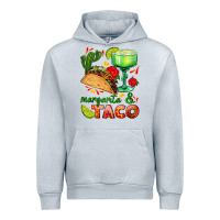 Heather Grey margarita and taco Urban Hoodie - AdoDesignShop