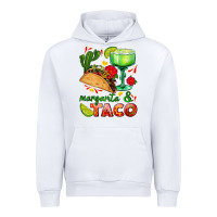 White margarita and taco Urban Hoodie - AdoDesignShop