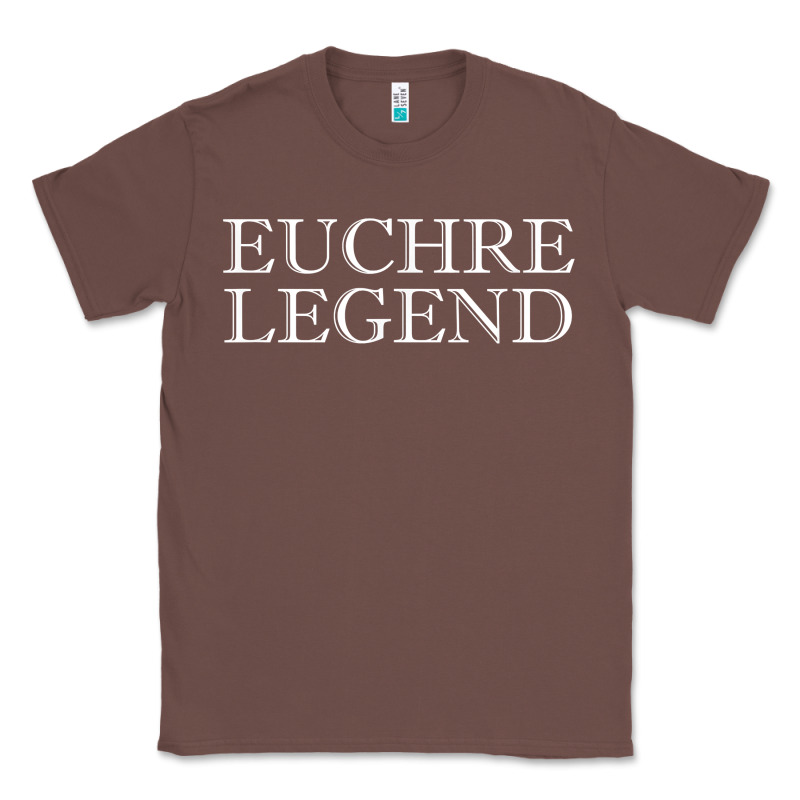 Euchre Tee Shirt Funny Euchre Player Gift Idea Euchre Legend Classic Tee by longCreatives | Teevron