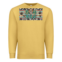 Antique Gold dog mom english bulldog license plate template Premium Sweatshirt - BarkalooDesign