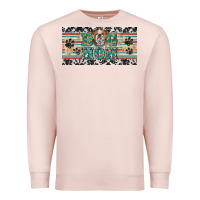Pale Pink dog mom english bulldog license plate template Premium Sweatshirt - BarkalooDesign