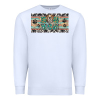 White dog mom english bulldog license plate template Premium Sweatshirt - BarkalooDesign