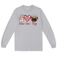 Moon Dust Peace Love Pugs Long Sleeve Tee - Jasminsmagicworld