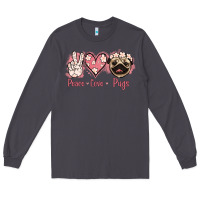 Smoke Peace Love Pugs Long Sleeve Tee - Jasminsmagicworld