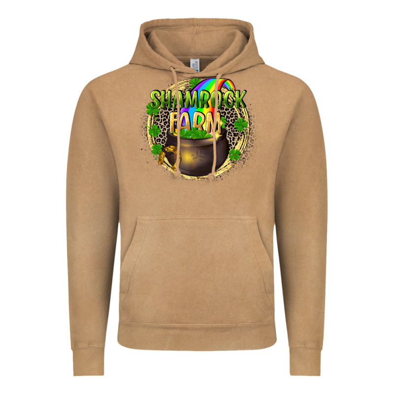 St. Patrick's Shamrock Farm Vintage Hoodie by CowGirlArtShop | Teevron