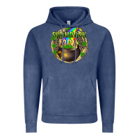 Vintage Denim St. Patrick's Shamrock farm Vintage Hoodie - CowGirlArtShop