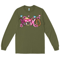 Army Green xoxo cow valentine's day Long Sleeve Tee - OliviaCreatesArt