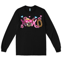 Black xoxo cow valentine's day Long Sleeve Tee - OliviaCreatesArt