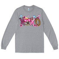 Heather Grey xoxo cow valentine's day Long Sleeve Tee - OliviaCreatesArt