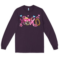 Plum xoxo cow valentine's day Long Sleeve Tee - OliviaCreatesArt