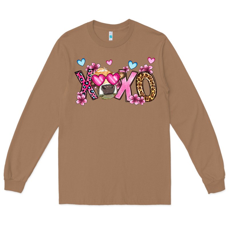 Xoxo Cow Valentine's Day Long Sleeve Tee by OliviaCreatesArt | Teevron