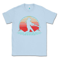 Dusty Blue Softball Retro Vintage 80s Style Player Gift Classic Tee - longCreatives