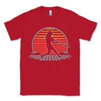 Red Softball Retro Vintage 80s Style Player Gift Classic Tee - longCreatives