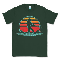 Sports Green Softball Retro Vintage 80s Style Player Gift Classic Tee - longCreatives