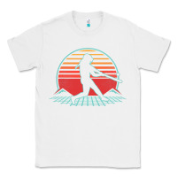 White Softball Retro Vintage 80s Style Player Gift Classic Tee - longCreatives
