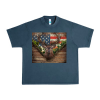 Usa Deer Hunting Urban Heavy Tee | Teevron