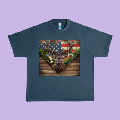 Usa Deer Hunting Urban Heavy Tee Designed By Cowgirlartshop