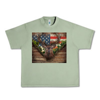 Oil Green usa deer hunting Urban Heavy Tee - CowGirlArtShop
