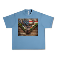 Pebble Blue usa deer hunting Urban Heavy Tee - CowGirlArtShop