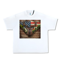 White usa deer hunting Urban Heavy Tee - CowGirlArtShop