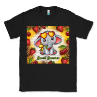 Black sweet summer cute elephant Classic Tee - TumblerDesignByShophia