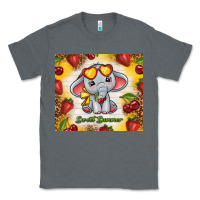 Charcoal Heather sweet summer cute elephant Classic Tee - TumblerDesignByShophia