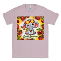 Lilac sweet summer cute elephant Classic Tee - TumblerDesignByShophia