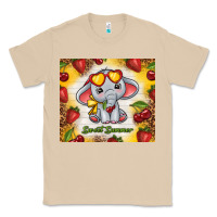 Mushroom sweet summer cute elephant Classic Tee - TumblerDesignByShophia