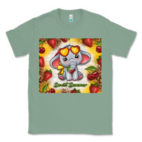 Sage sweet summer cute elephant Classic Tee - TumblerDesignByShophia