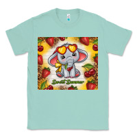 Seafoam sweet summer cute elephant Classic Tee - TumblerDesignByShophia