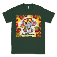 Sports Green sweet summer cute elephant Classic Tee - TumblerDesignByShophia