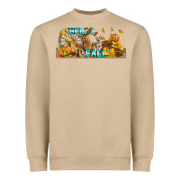 Mushroom Hello Fall Rabbit Heavyweight Sweatshirt - LillyAllenDesigns