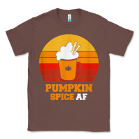 Chestnut pumpkin spice af retro vintage background happy halloween Classic Tee - longCreatives