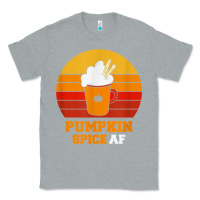 Heather Grey pumpkin spice af retro vintage background happy halloween Classic Tee - longCreatives